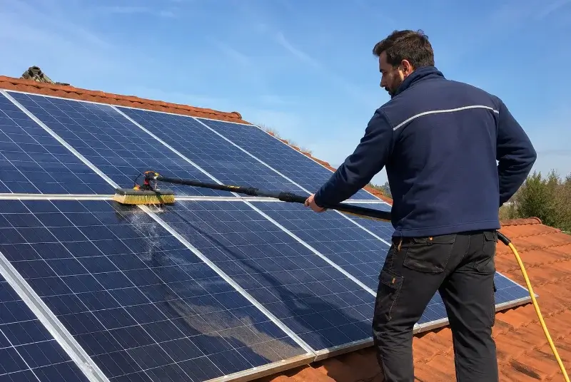 Nettoyage et entretien de panneaux solaires à Saint-Martin-de-Londres